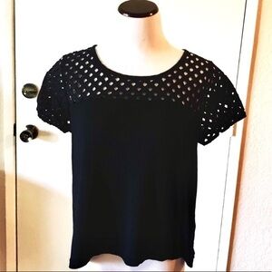 American Eagle Outfitters Knit Woven Top XL